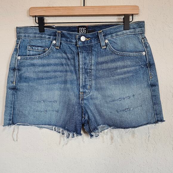 BDG Urban Outfitters Boyfriend Low Rise Shorts Denim Distressed Women's 27 - Picture 1 of 10